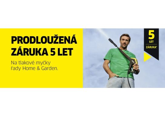 Prodloužení záruky vysokotlakých strojů Kärcher Hobby až na 5 let !