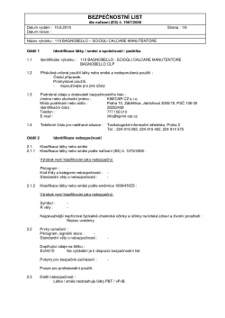 Bezpečnostní list