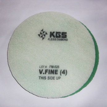 Podlahový pad 17" abrazivní velmi jemný ferrzon KGS Flexis super 2014.01424