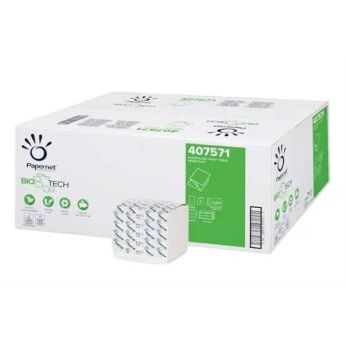 PAPERNET - Skládaný toaletní papír BioTech, 2 vrstvý, 8960 útržků, 407571