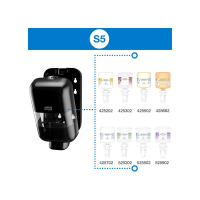 TORK mini dávkovač na mýdla a dezinfekční prostředky na ruce S5, černý 565208