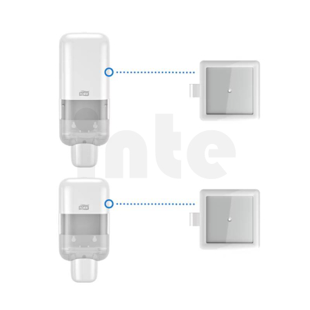 Tork držák na informace k zásobníku na mýdla a dezinfekční prostředky, bílý, S4, S5, 511170