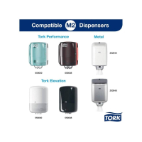 Tork Průmyslové papírové utěrky, 1vrs, bílá, návin 350m, M2, 6 rolí, 66310