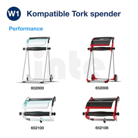 Tork Basic papírová utěrka, W1, vrs.2, 680 m / 2000 útržků, bílá, 2 role, 129239