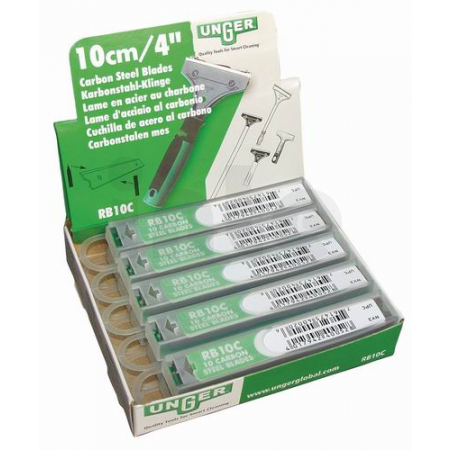 UNGER - žiletky pro SH00, SH25 10 kusů v plastovém boxu, RB100
