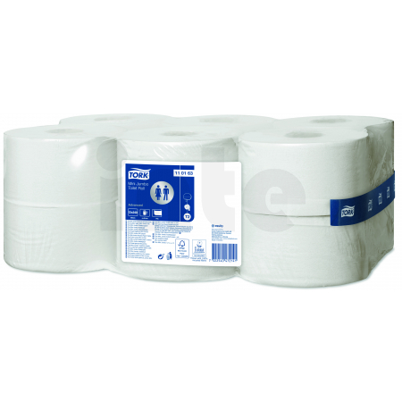 TORK toaletní papír Mini Jumbo role Advanced, T2 – 1vrstvý - 12 ks 110163