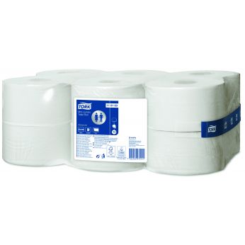 TORK toaletní papír Mini Jumbo role Advanced, T2 – 1vrstvý - 12 ks 110163