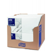 TORK jemný bílý ubrousek – oběd 1 500 ks 477414