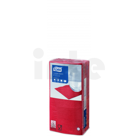 TORK červený ubrousek – koktejlový 2 400 ks 477826