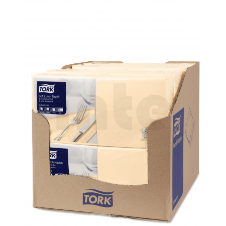 TORK jemný ubrousek slonová kost – oběd 1 500 ks 477866