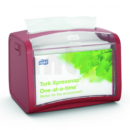 TORK Xpressnap® stolní zásobník na ubrousky, červená, N4, 272612