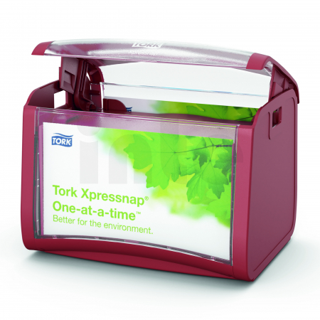TORK Xpressnap® stolní zásobník na ubrousky, červená, N4, 272612