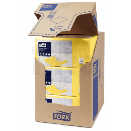 TORK žlutý ubrousek – koktejlový 2 400 ks 477823