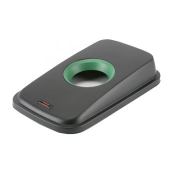 VILEDA - Geo Víko pro nerezový odpadkový koš 55l a 70l černá/zelená, 29x49x9 - 1 ks