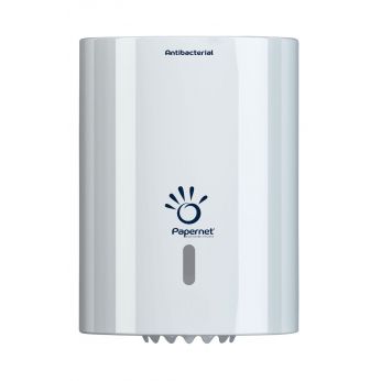 PAPERNET - Bílý zásobník ručníků v roli HYTECH CENTREFEED, antibakteriální - 416144